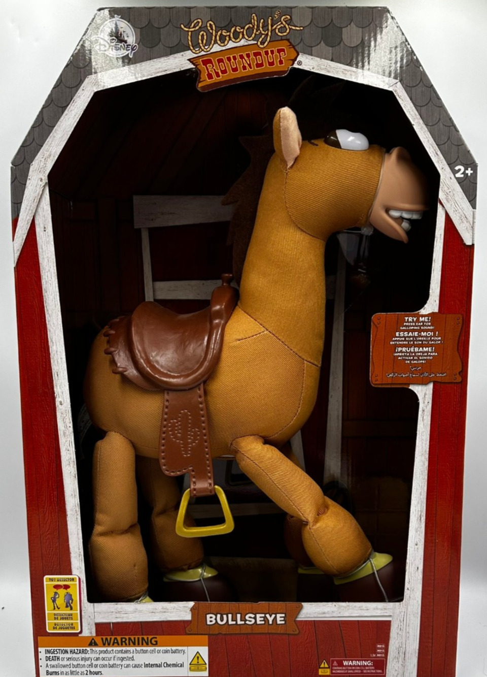 Disney Pixar Toy Story Woody's Roundup Bullseye Interactive Plush Horse New Box